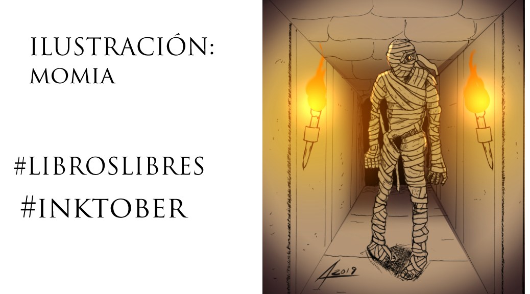 la momia ilustración digital